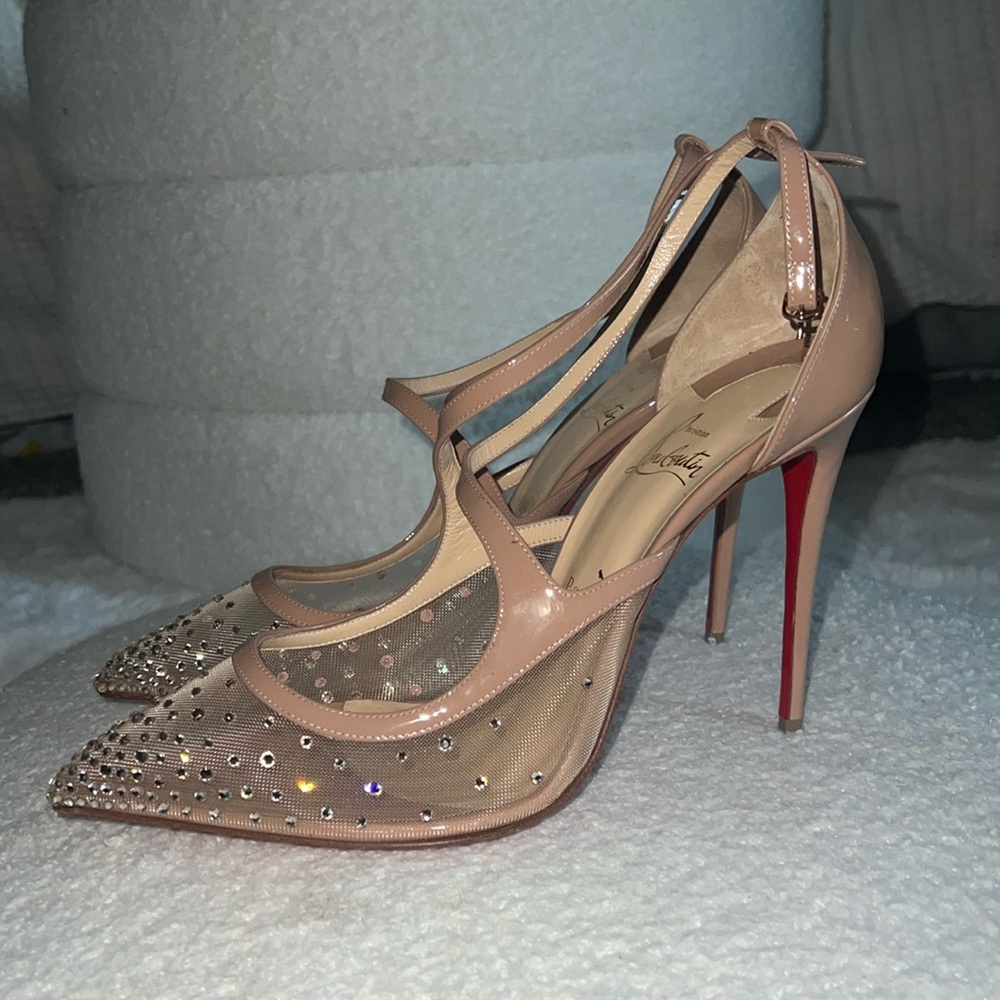 Christian Louboutin sparkle heeled sandals